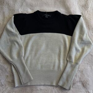 French Connection black and cream sweater